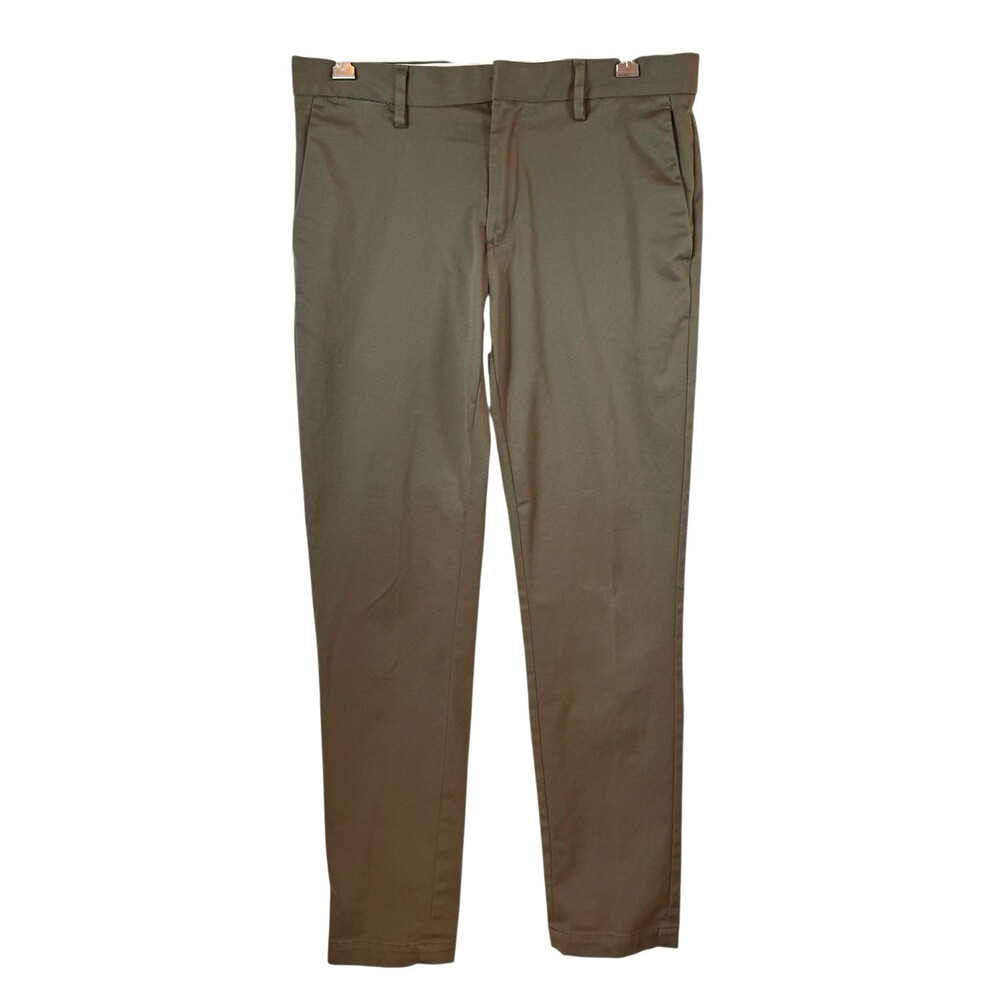 Banana Republic Pants Mens Size 31x32 Fulton Skinny Chino Khaki‎ Flat Front